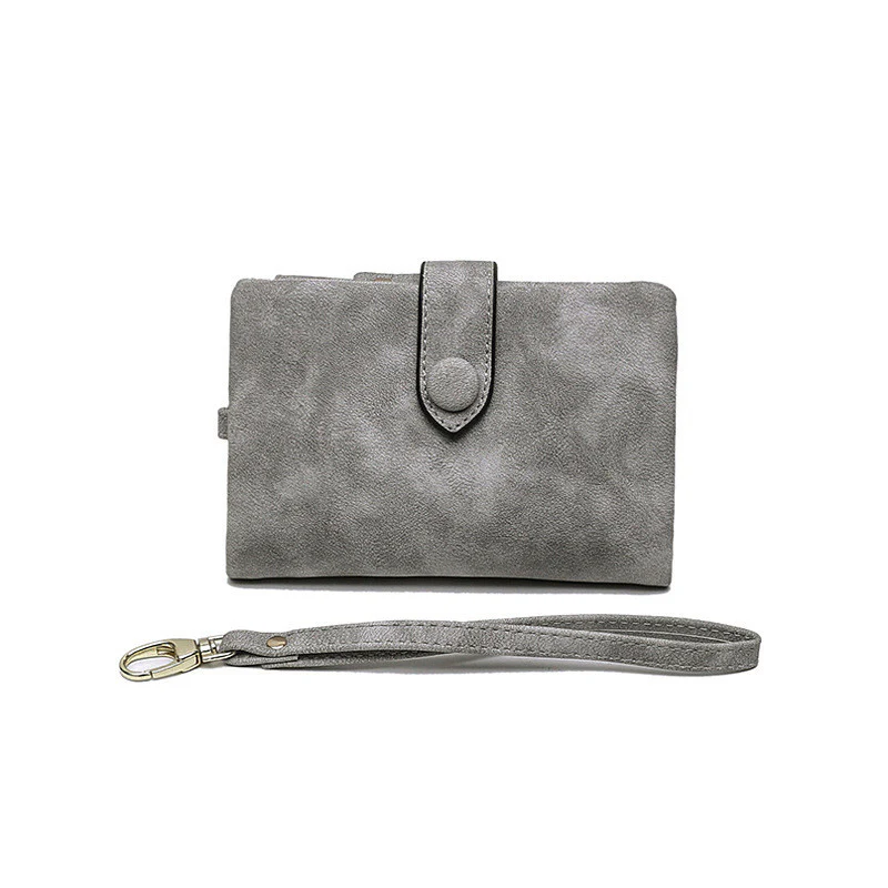Women's Small Trifold Leather Wallet - Image 8