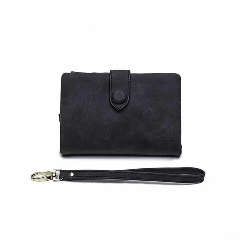 Women's Small Trifold Leather Wallet - Image 9