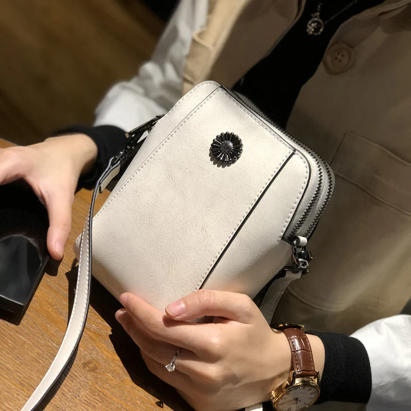 Women's Soft Leather Mobile Phone Bag - Image 10