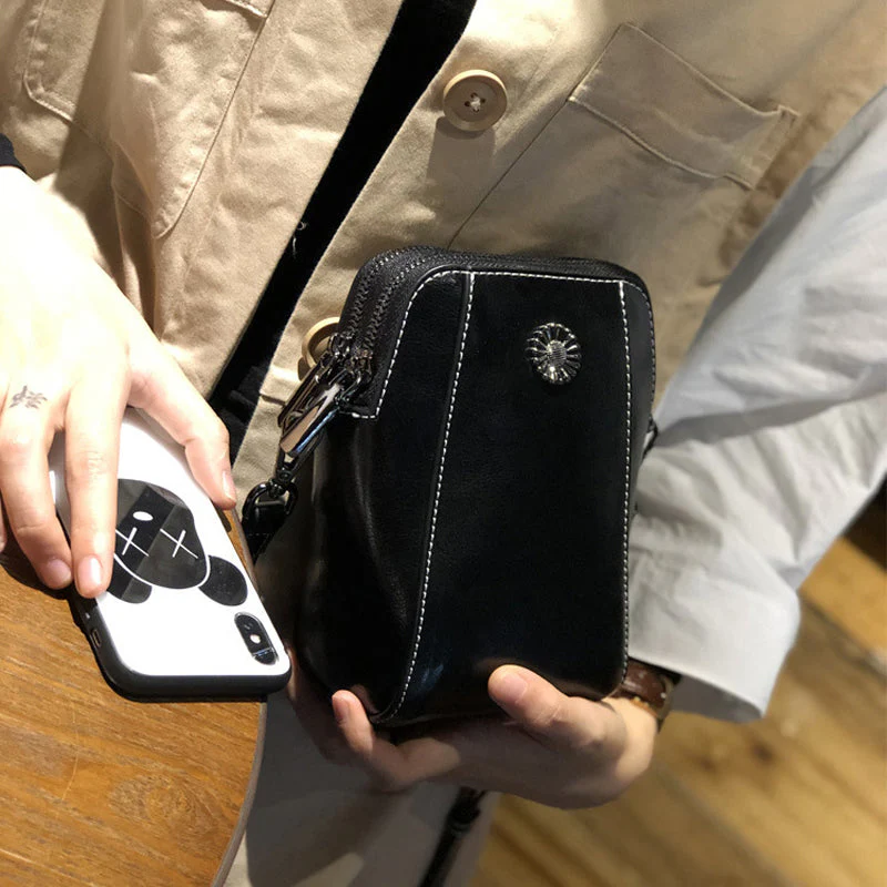 Women's Soft Leather Mobile Phone Bag - Image 12