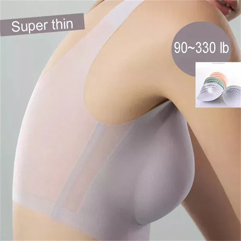 Women's Ultra-Thin Plus Size Ice Silk Comfort Bra - Image 2