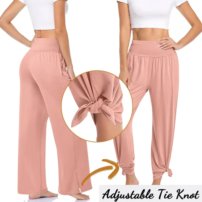 Women's Wide Leg Loose Yoga Sweatpants - Image 2