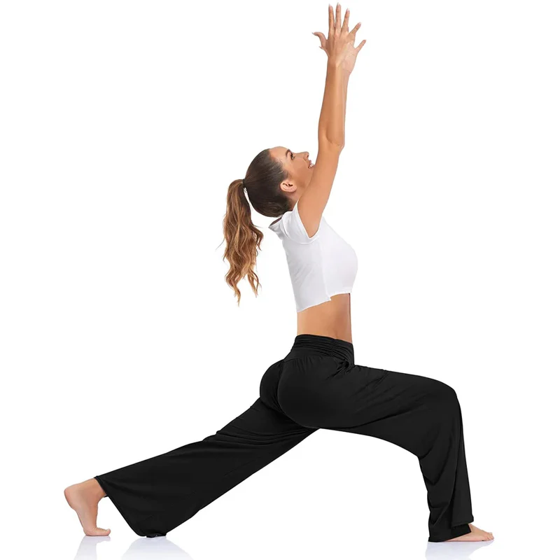 Women's Wide Leg Loose Yoga Sweatpants - Image 6