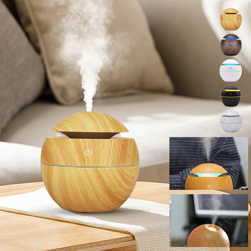 Wood Grain Round Humidifier - Image 2