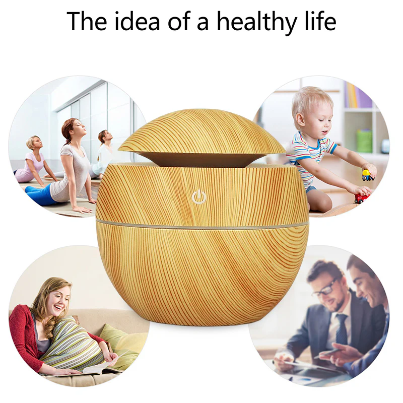 Wood Grain Round Humidifier - Image 5