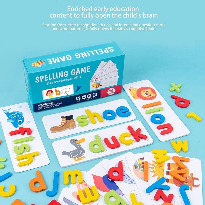 Wooden Alphabet Spelling Game for Kids - Image 10