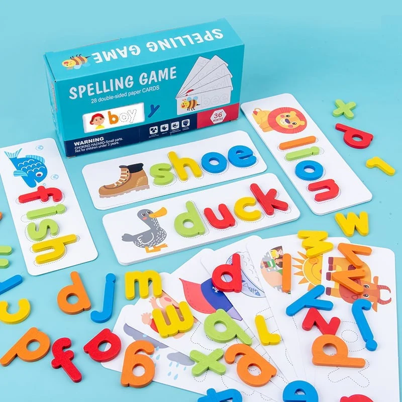 Wooden Alphabet Spelling Game for Kids - Image 12