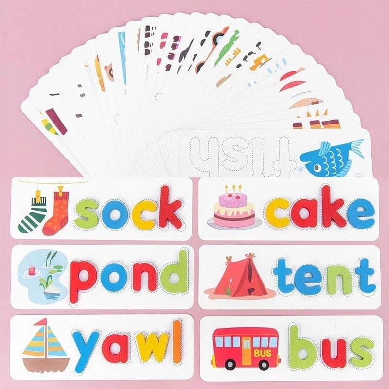 Wooden Alphabet Spelling Game for Kids - Image 5