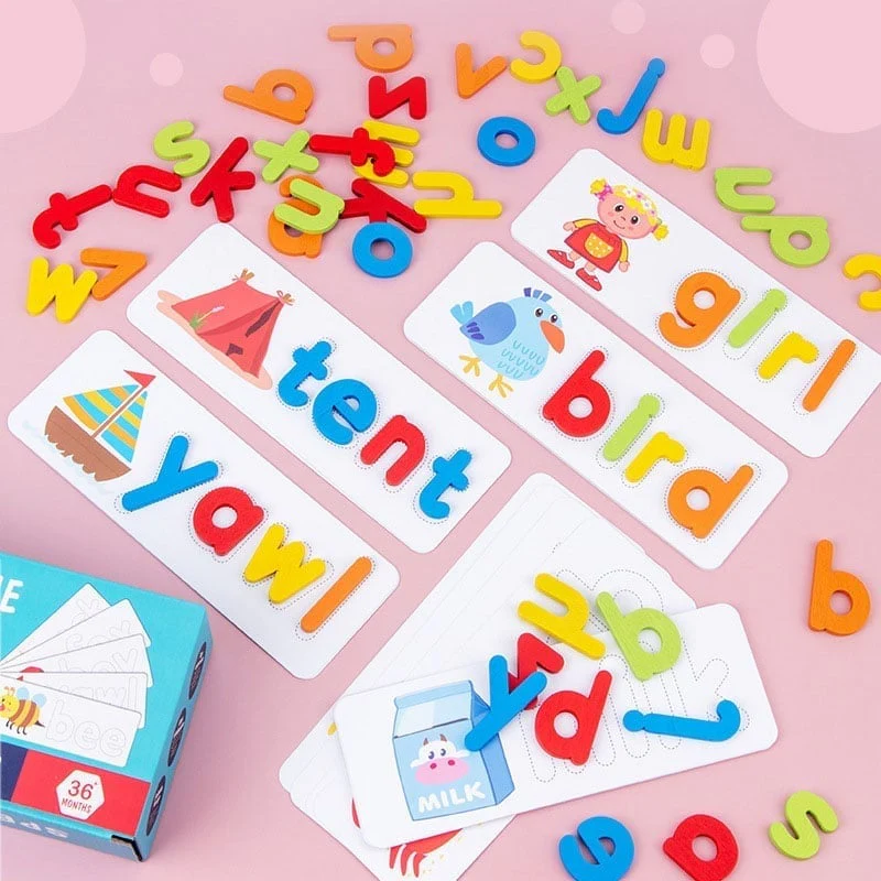 Wooden Alphabet Spelling Game for Kids - Image 7