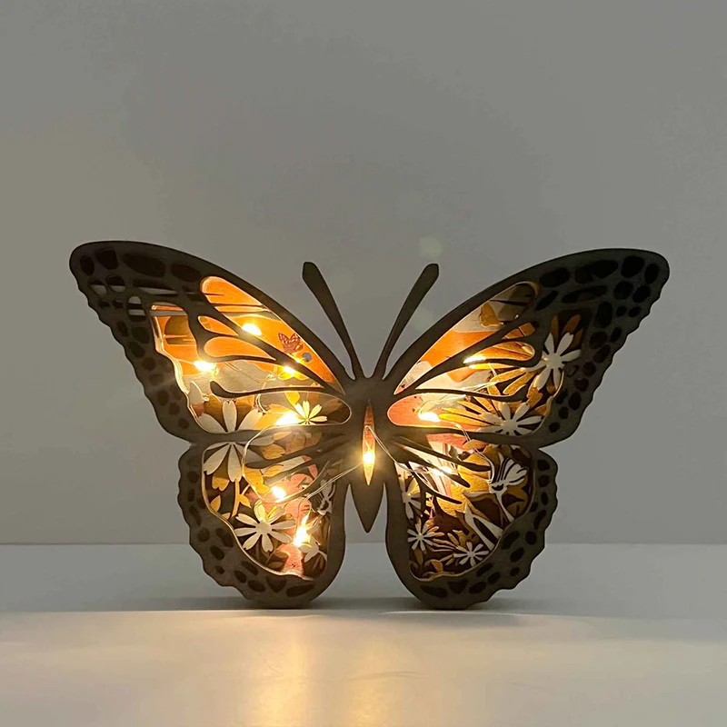 Wooden Carved Animal Ornaments (With Lights) - Image 2