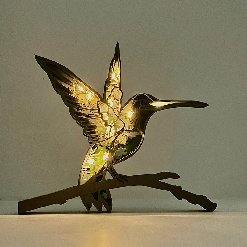 Wooden Carved Animal Ornaments (With Lights) - Image 3