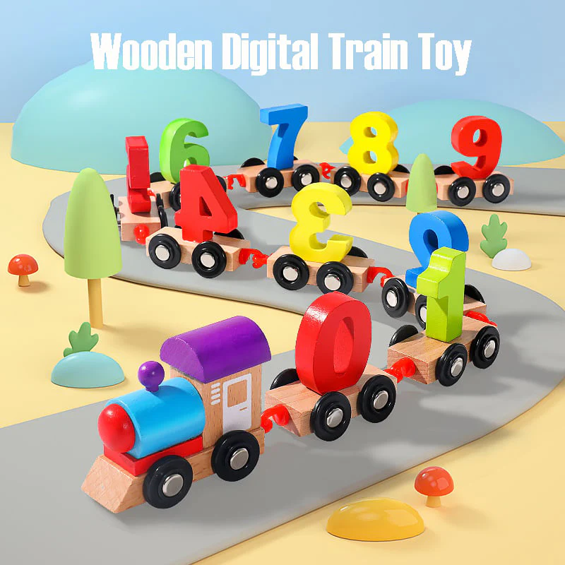 Wooden Digital Train Toy - Image 12