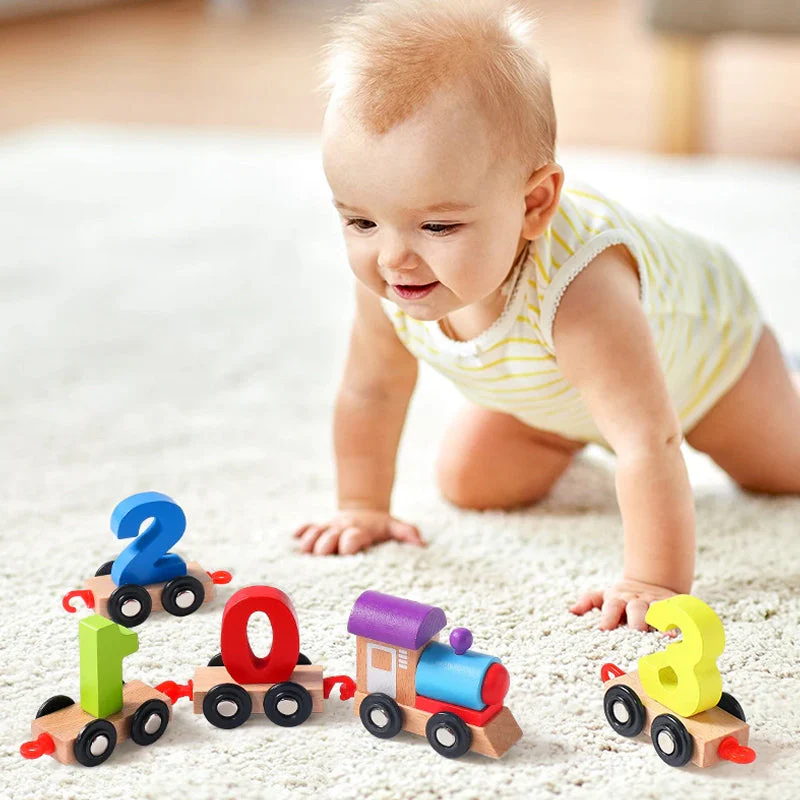 Wooden Digital Train Toy - Image 3