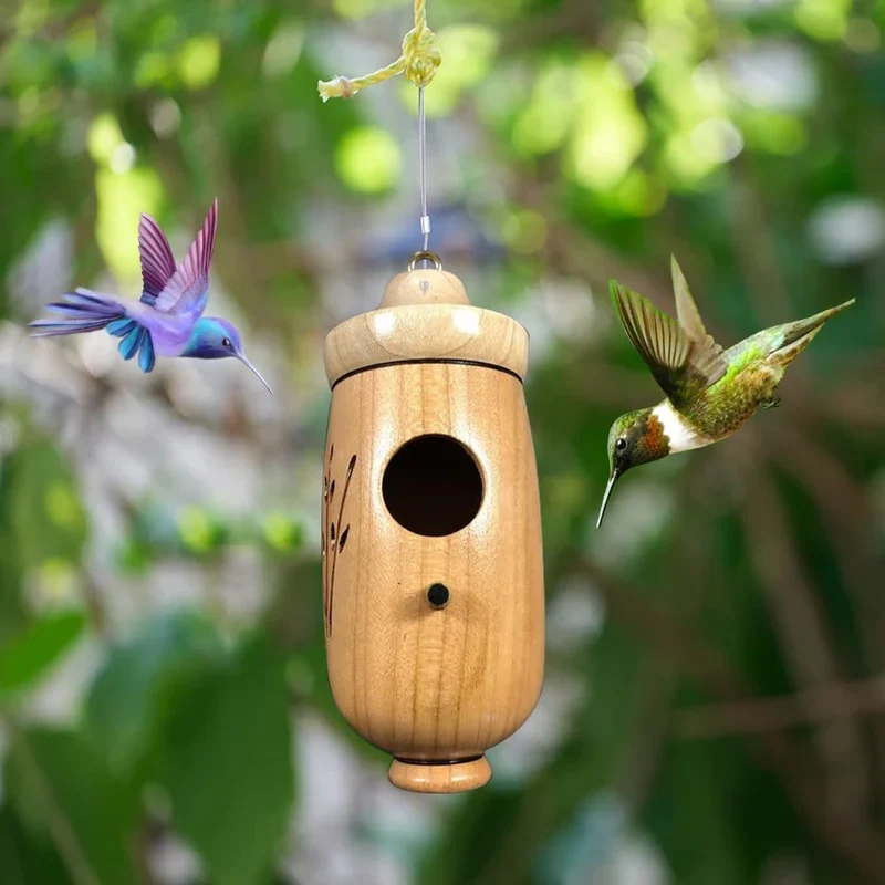 Wooden Hummingbird House - Image 3