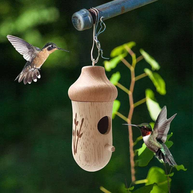 Wooden Hummingbird House - Image 4