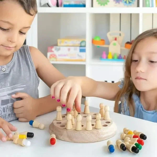 Wooden Memory Match Stick Chess - Image 3