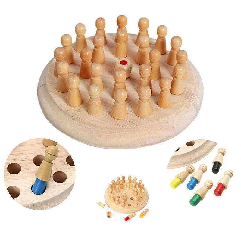 Wooden Memory Match Stick Chess - Image 7