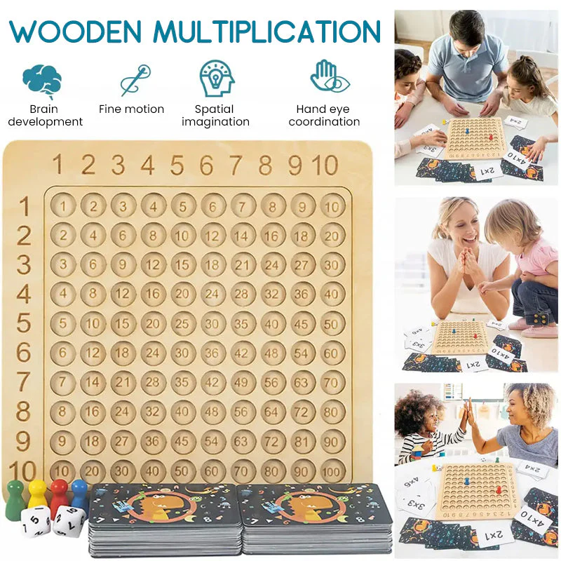 Wooden Montessori Multiplication Board Game - Image 3