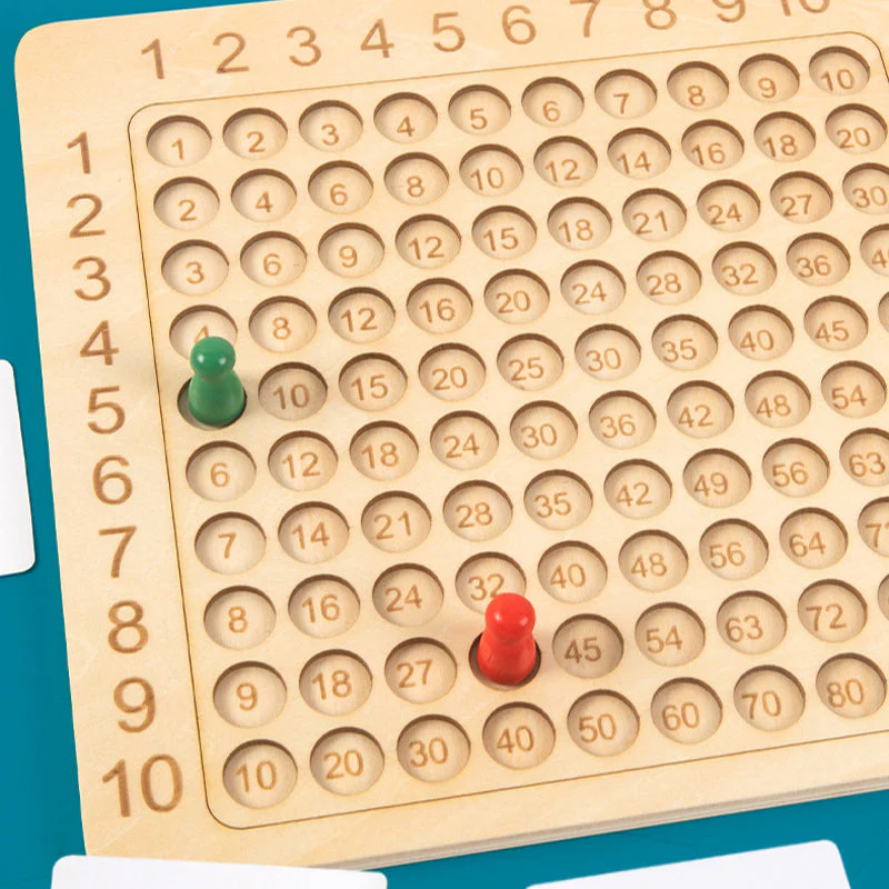 Wooden Montessori Multiplication Board Game - Image 4