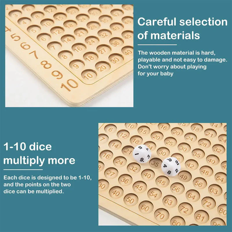Wooden Montessori Multiplication Board Game - Image 6