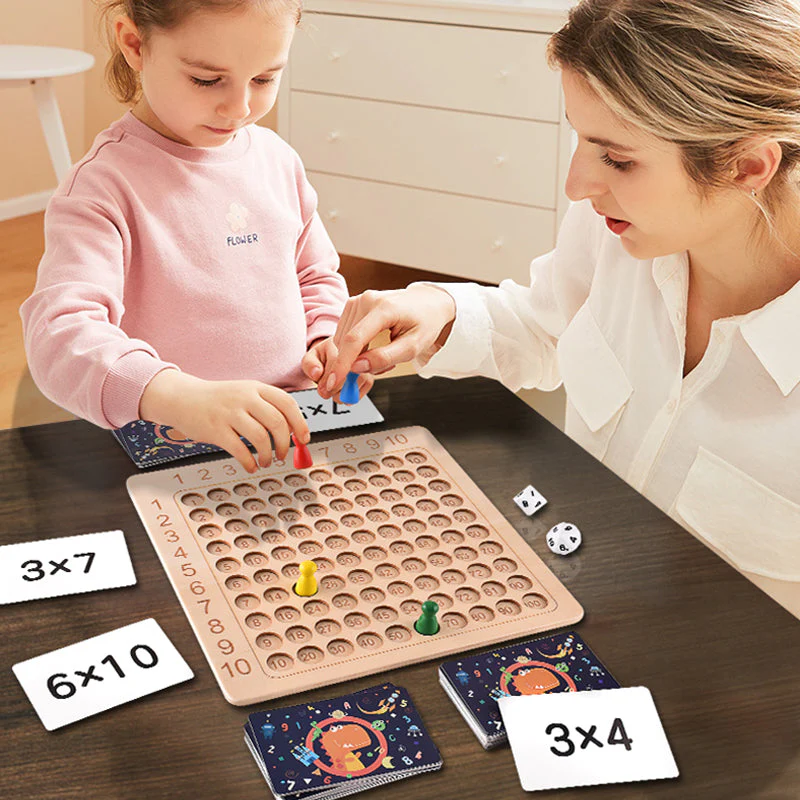Wooden Montessori Multiplication Board Game - Image 8
