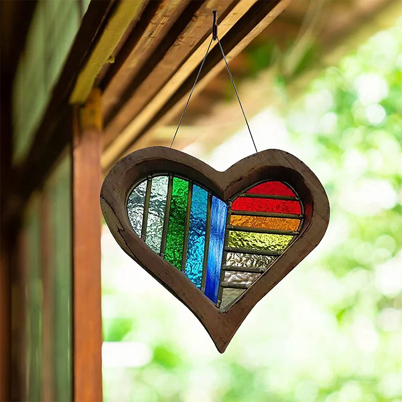 Wooden Painted Love Ornaments Home Decoration - Image 3