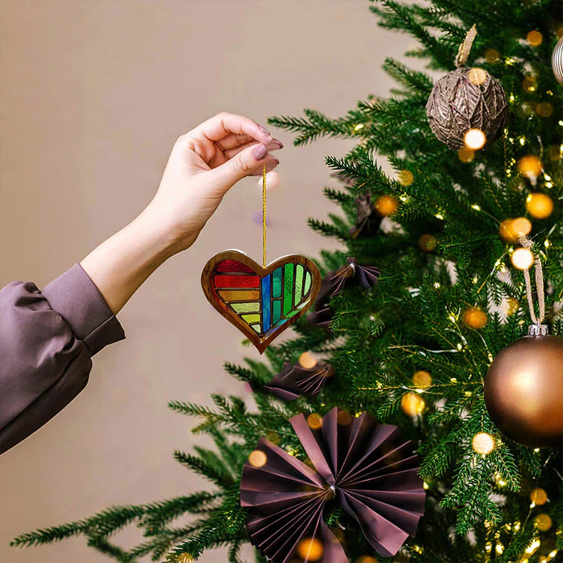 Wooden Painted Love Ornaments Home Decoration - Image 7