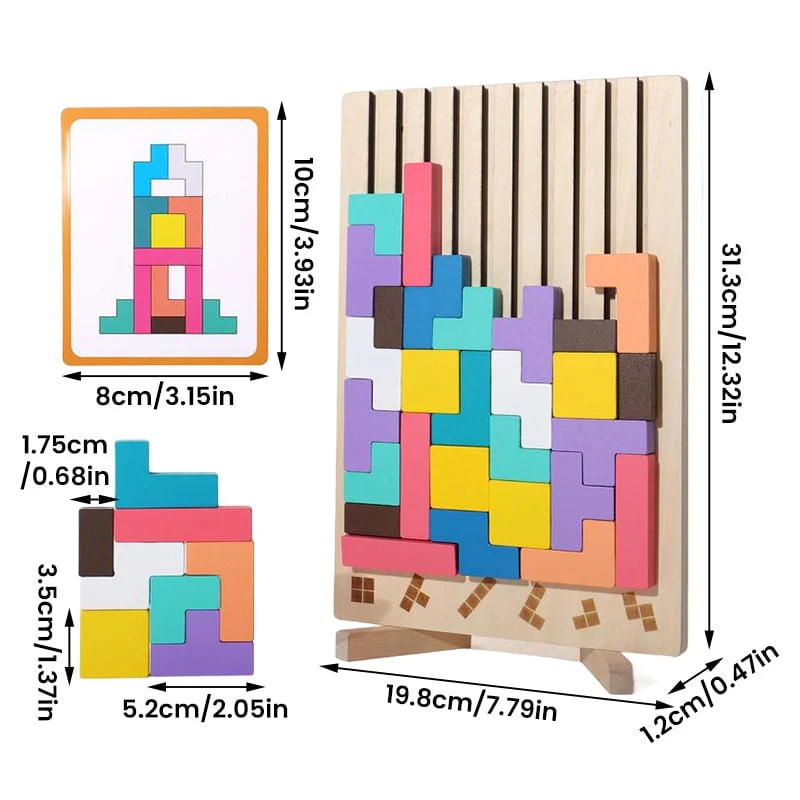 Wooden Stacking Puzzle Set - Image 11