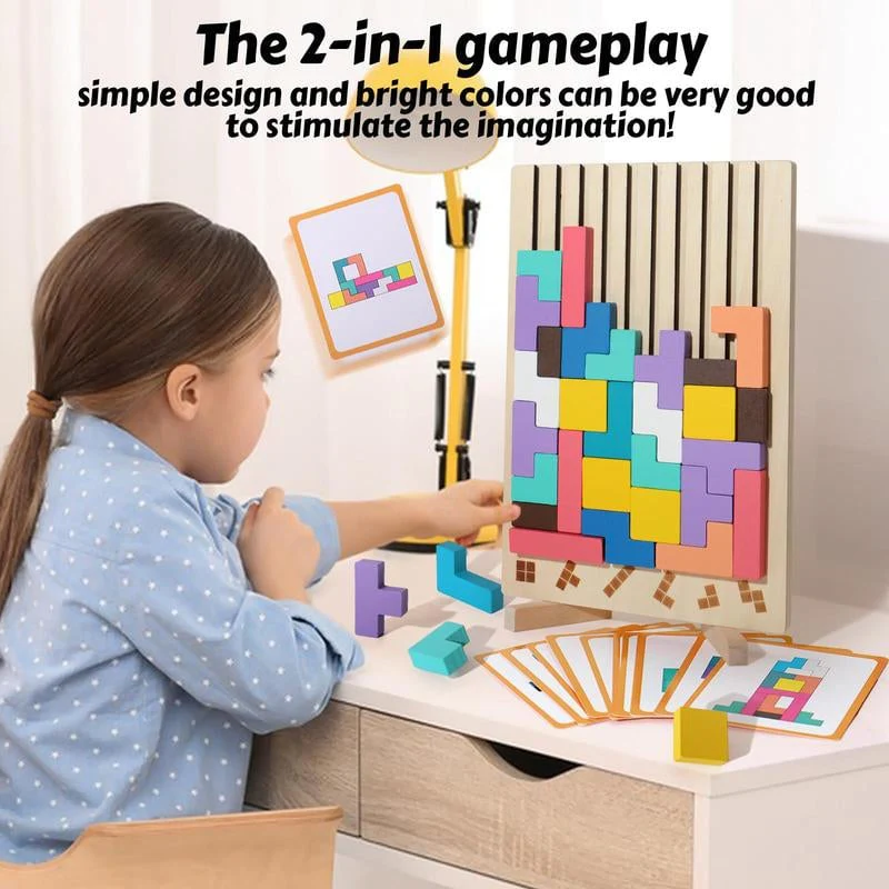 Wooden Stacking Puzzle Set - Image 3