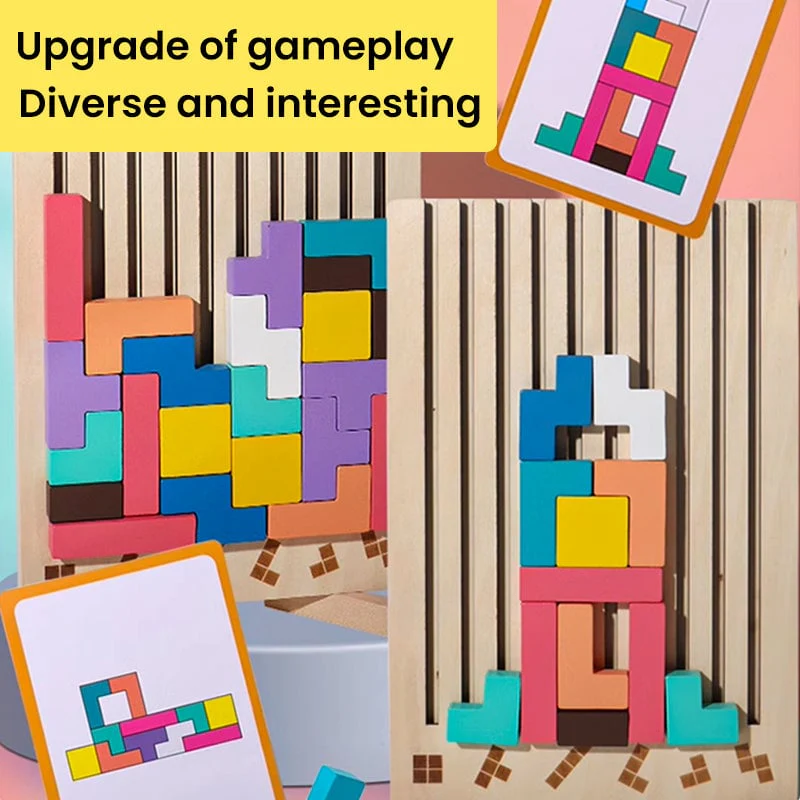 Wooden Stacking Puzzle Set - Image 4