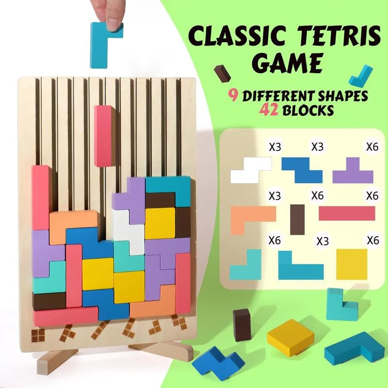 Wooden Stacking Puzzle Set - Image 7