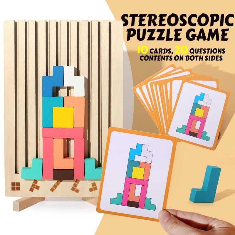 Wooden Stacking Puzzle Set - Image 8