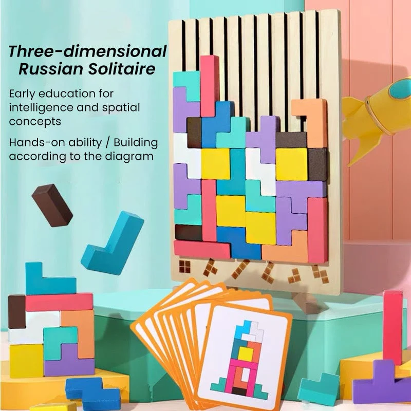 Wooden Stacking Puzzle Set - Image 9