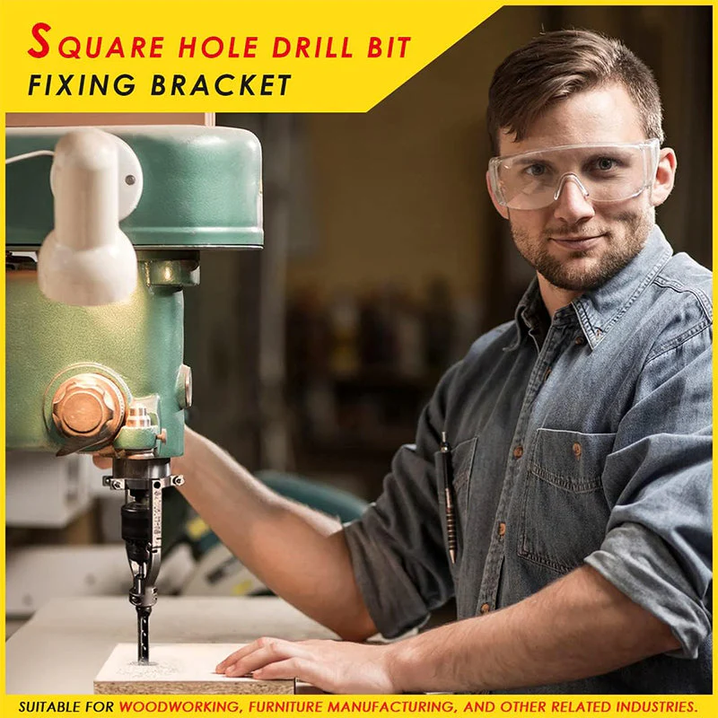 Woodworking Square Hole Drill Bits Adapter Bracket - Image 4