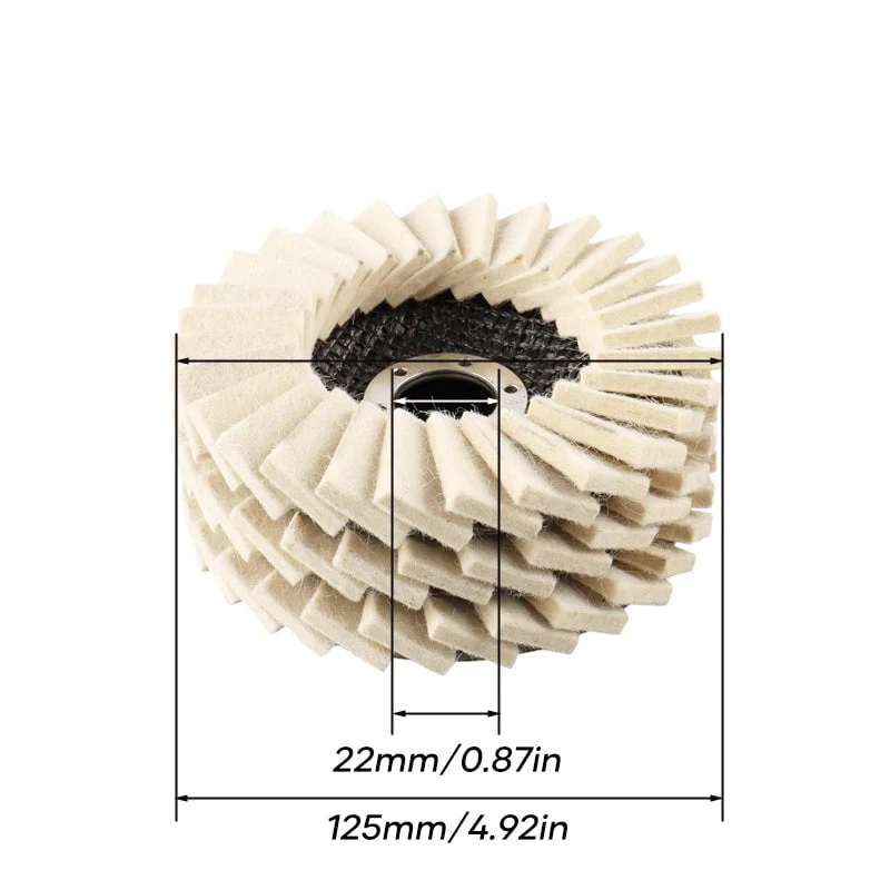 Wool Felt Flap Polishing Disc - Image 6