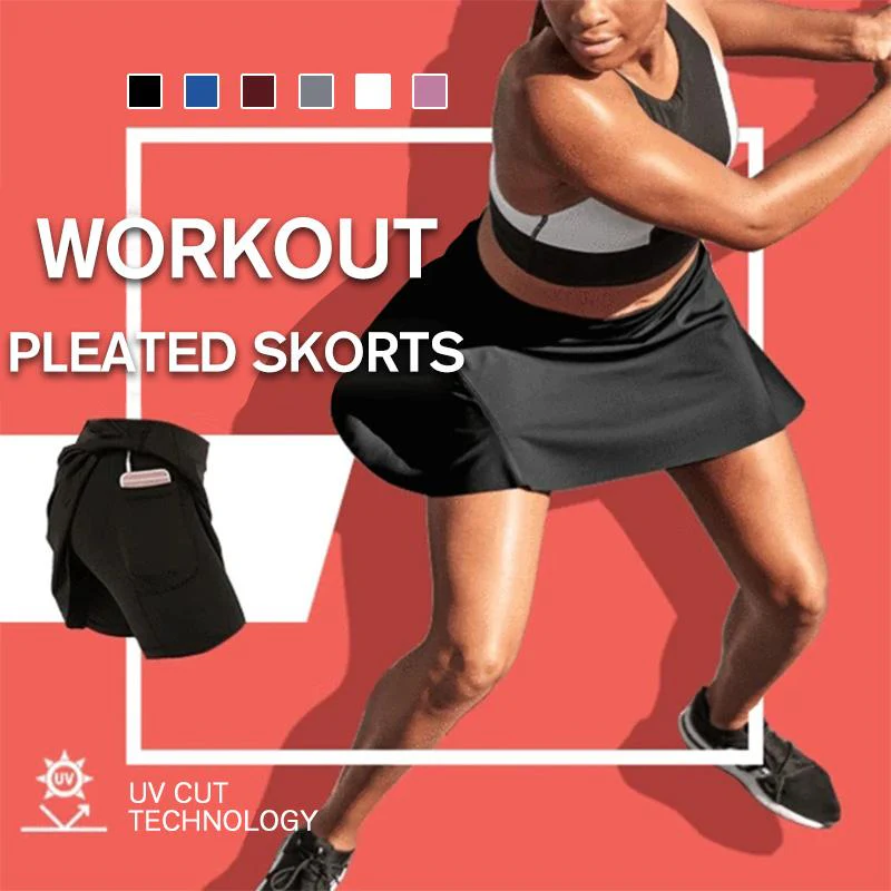Workout Pleated Skorts - Image 3